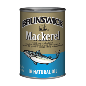 Brunswick<sup>®</sup> Mackerel in Natural Oil – 425g
