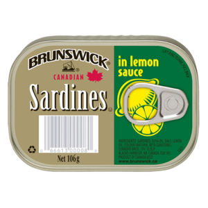 Brunswick<sup>®</sup> Sardines in Lemon Sauce – 106g