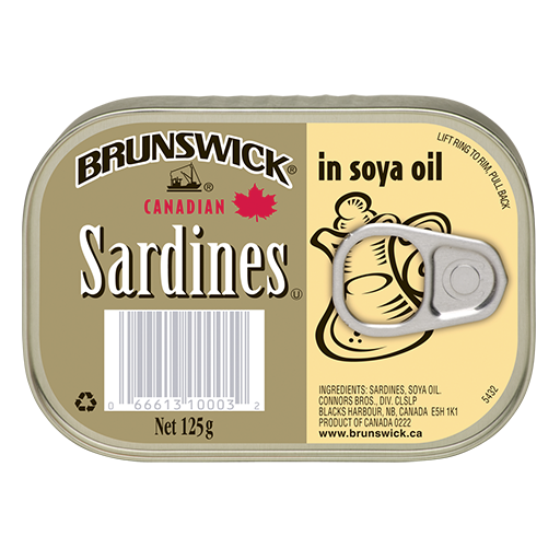 Brunswick<sup>®</sup> Sardines in Soya Oil – 125g