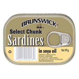 Brunswick<sup>®</sup> Select Chunk Sardines in Soya Oil – 95g