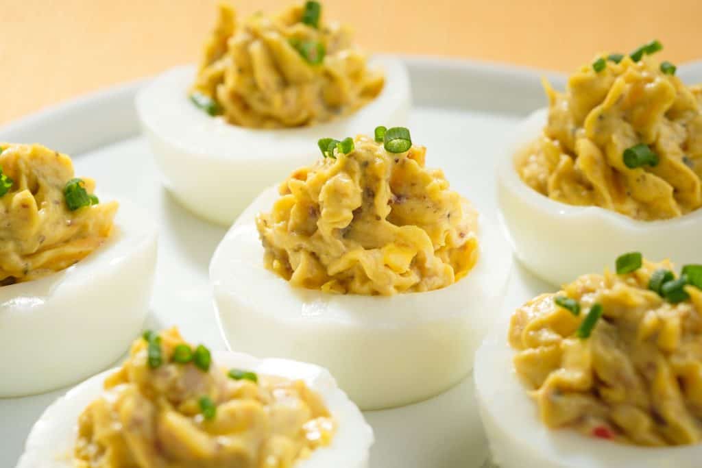 BRUNSWICK® CHEESY SARDINE DEVILED EGGS. Brunswick® Seafood